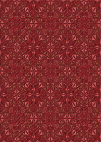 Machine Washable Transitional Cranberry Red Rug, wshpat3775rd