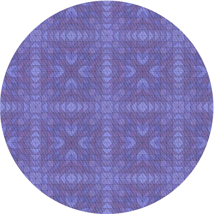 Square Patterned Purple Rug, pat3776blu