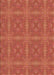Patterned Bright Orange Rug, pat3776brn