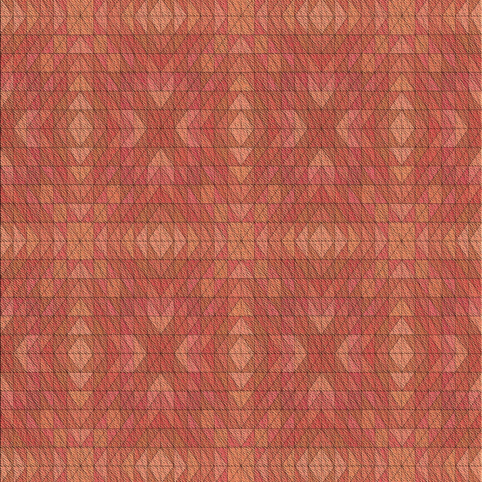 Machine Washable Transitional Bright Orange Rug, wshpat3776brn