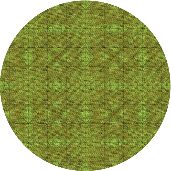 Square Patterned Pistachio Green Rug, pat3776grn