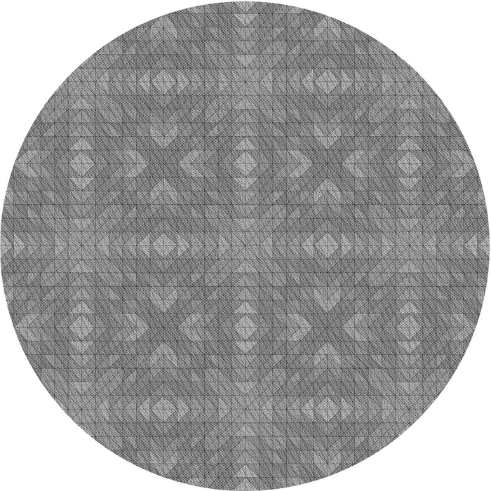 Square Patterned Gray Rug, pat3776gry