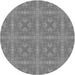 Square Patterned Gray Rug, pat3776gry