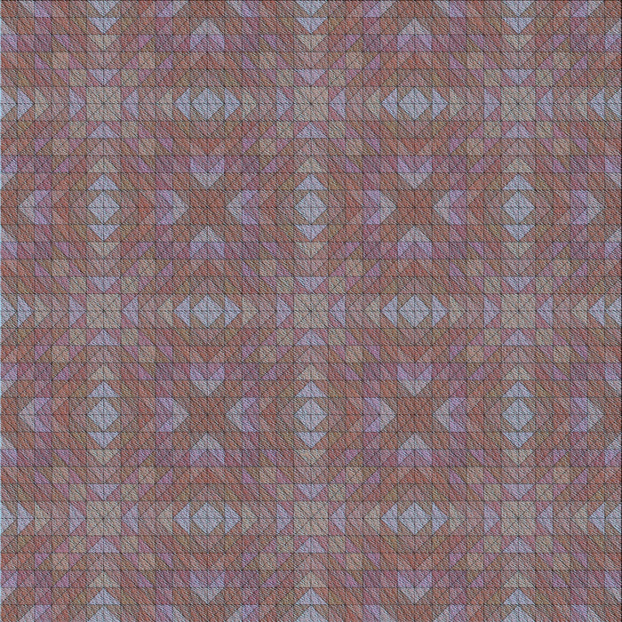 Round Machine Washable Transitional Rosy Pink Rug, wshpat3776lblu