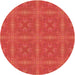 Square Machine Washable Transitional Red Rug in a Living Room, wshpat3776org