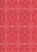 Patterned Red Rug, pat3776rd