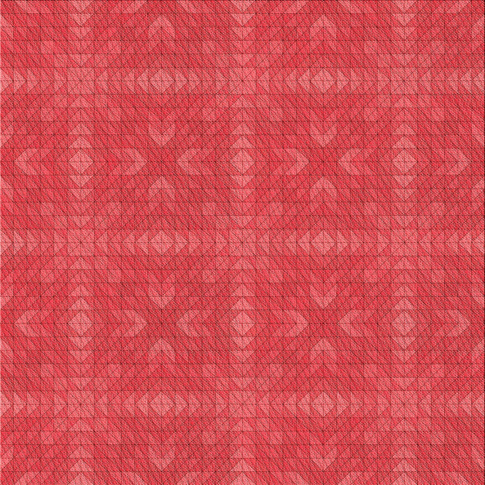 Round Patterned Red Rug, pat3776rd