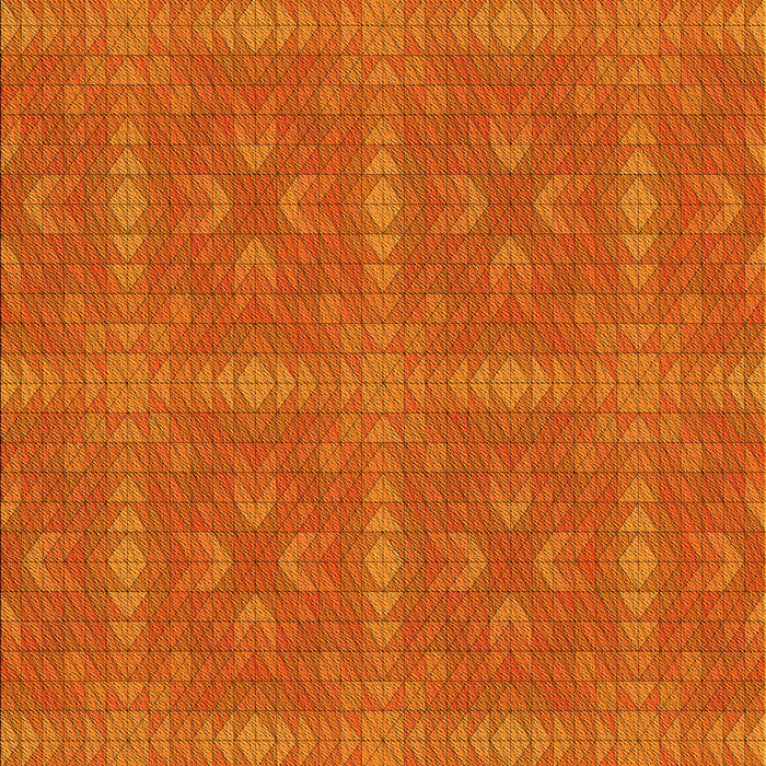 Patterned Neon Orange Rug, pat3776yw