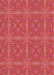 Machine Washable Transitional Red Rug, wshpat3776