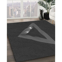 Patterned Midnight Gray Rug, pat3777gry