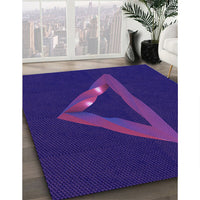 Patterned Amethyst Purple Rug, pat3777pur