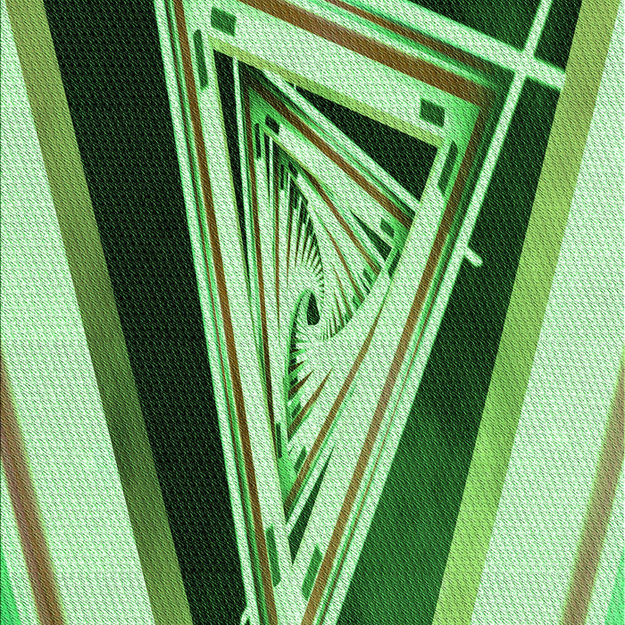 Patterned Deep Emerald Green Rug, pat3778grn