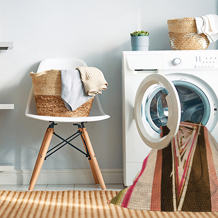 Machine Washable Transitional Yellow Rug in a Washing Machine, wshpat3778org