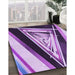 Machine Washable Transitional Bright Purple Rug in a Family Room, wshpat3778pur