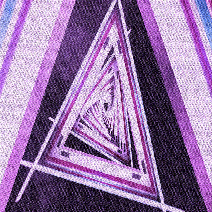 Round Patterned Bright Purple Rug, pat3778pur