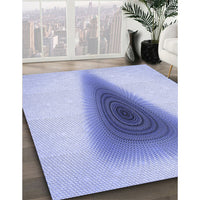 Patterned Blue Rug, pat3779blu