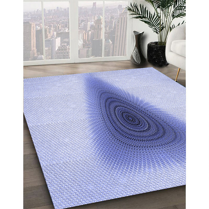 Machine Washable Transitional Blue Rug in a Family Room, wshpat3779blu