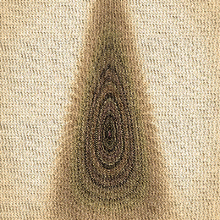 Patterned Khaki Gold Rug, pat3779brn