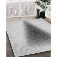 Patterned Gunmetal Gray Rug, pat3779gry