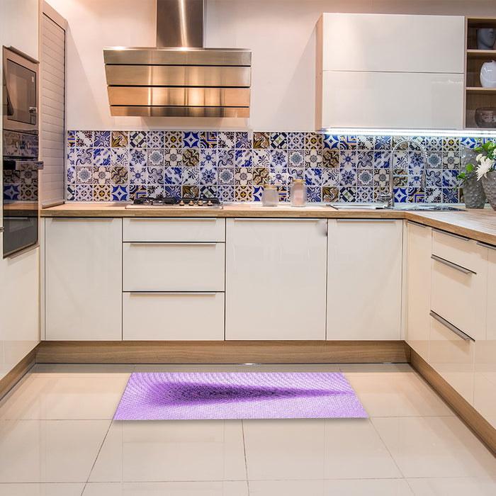 Patterned Purple Rug in a Kitchen, pat3779pur