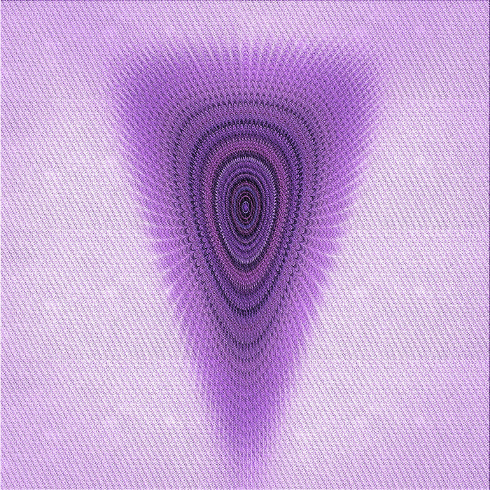 Round Patterned Purple Rug, pat3779pur