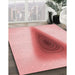 Machine Washable Transitional Red Rug in a Family Room, wshpat3779rd