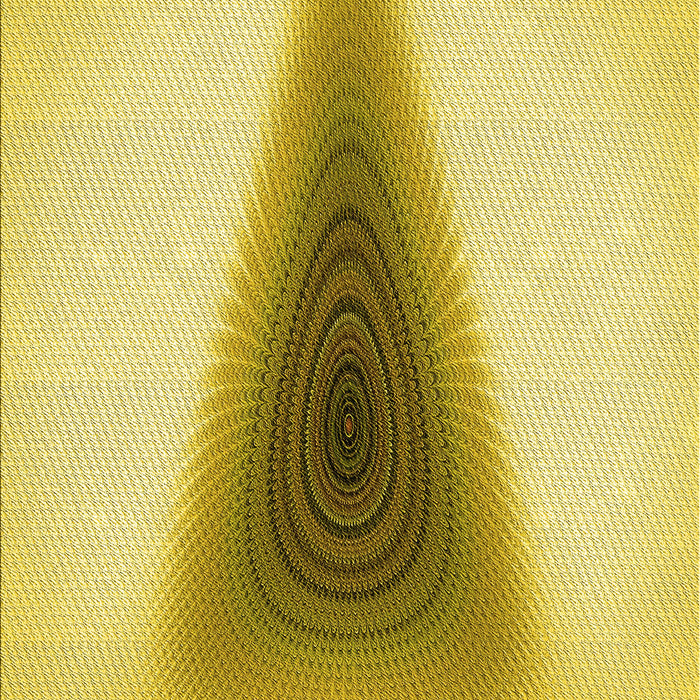 Machine Washable Transitional Bold Yellow Rug, wshpat3779yw