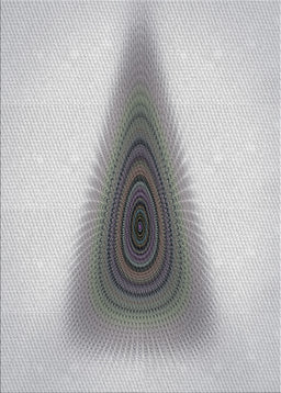 Patterned Platinum Gray Novelty Rug, pat3779