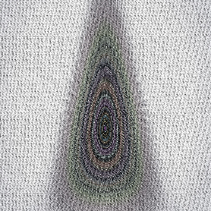 Patterned Platinum Gray Novelty Rug, pat3779