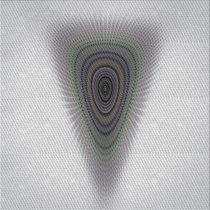 Square Patterned Platinum Gray Novelty Rug, pat3779