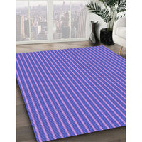 Patterned Purple Mimosa Purple Rug, pat378pur