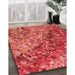 Machine Washable Transitional Red Rug in a Family Room, wshpat3780rd