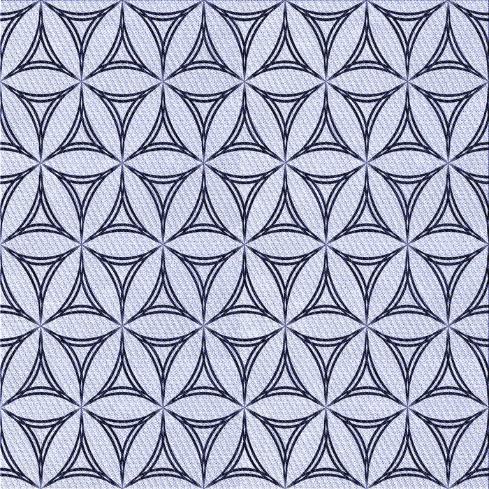 Round Machine Washable Transitional Lavender Blue Rug, wshpat3781blu