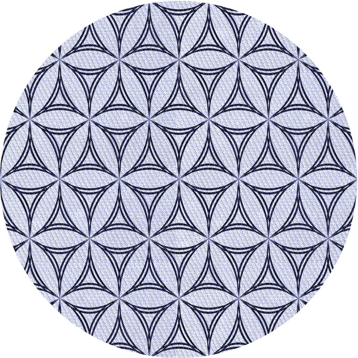 Square Patterned Lavender Blue Rug, pat3781blu