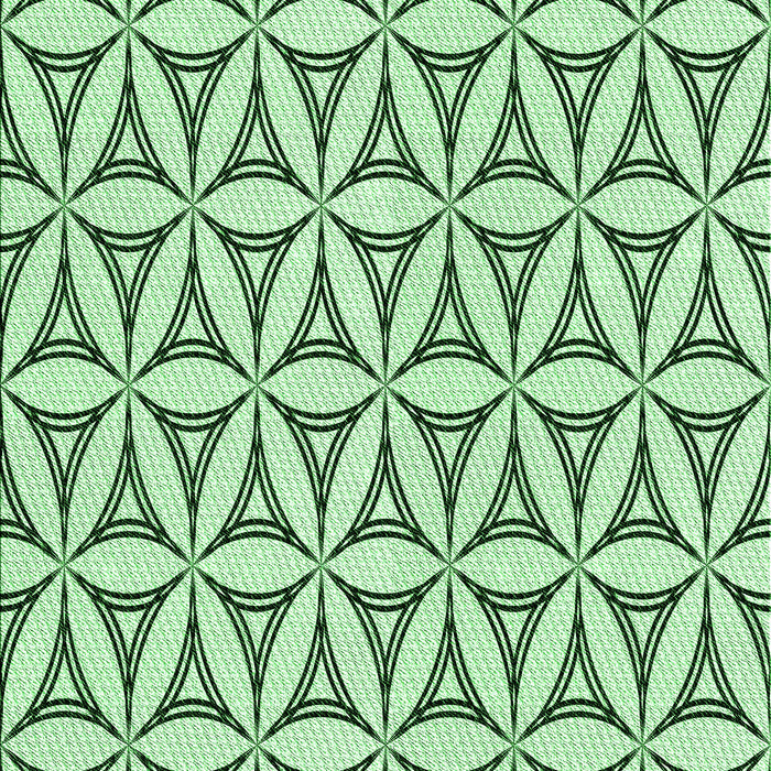 Patterned Mint Green Rug, pat3781grn