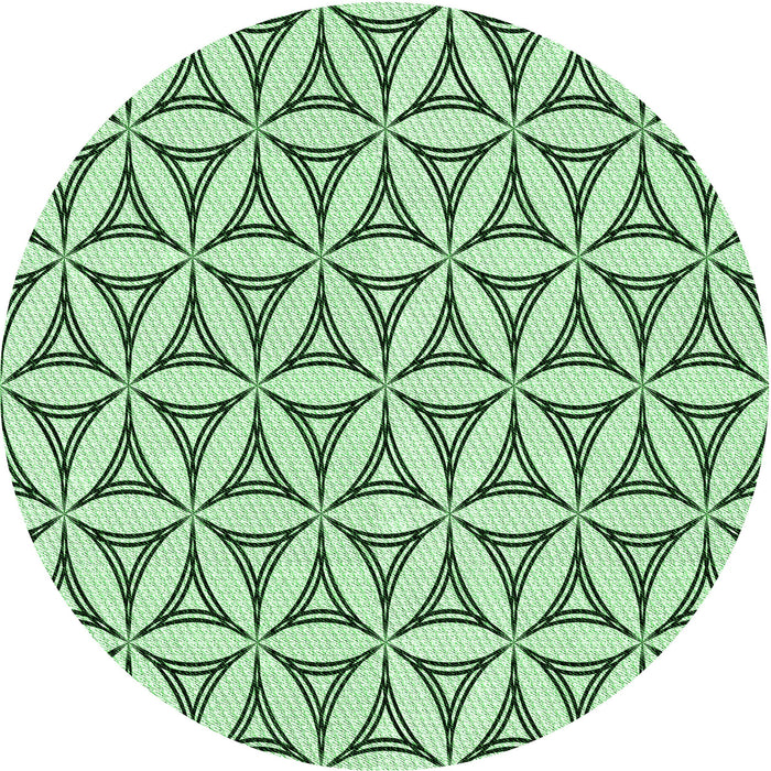 Square Machine Washable Transitional Mint Green Rug in a Living Room, wshpat3781grn