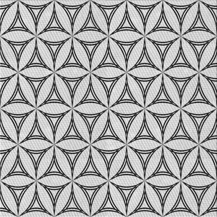 Round Patterned Platinum Gray Rug, pat3781gry