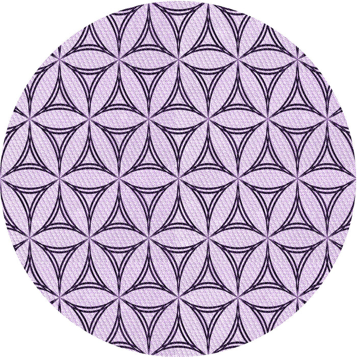 Square Machine Washable Transitional Purple Violet Purple Rug in a Living Room, wshpat3781pur