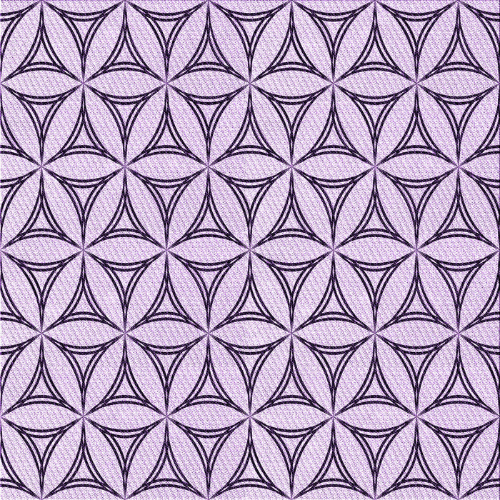 Round Patterned Purple Violet Purple Rug, pat3781pur