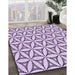 Machine Washable Transitional Purple Violet Purple Rug in a Family Room, wshpat3781pur