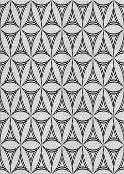 Patterned Carbon Gray Novelty Rug, pat3781