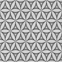 Square Patterned Carbon Gray Novelty Rug, pat3781