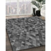 Patterned Gray Rug in Family Room, pat3782gry