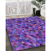 Machine Washable Transitional Jasmine Purple Rug in a Family Room, wshpat3782pur