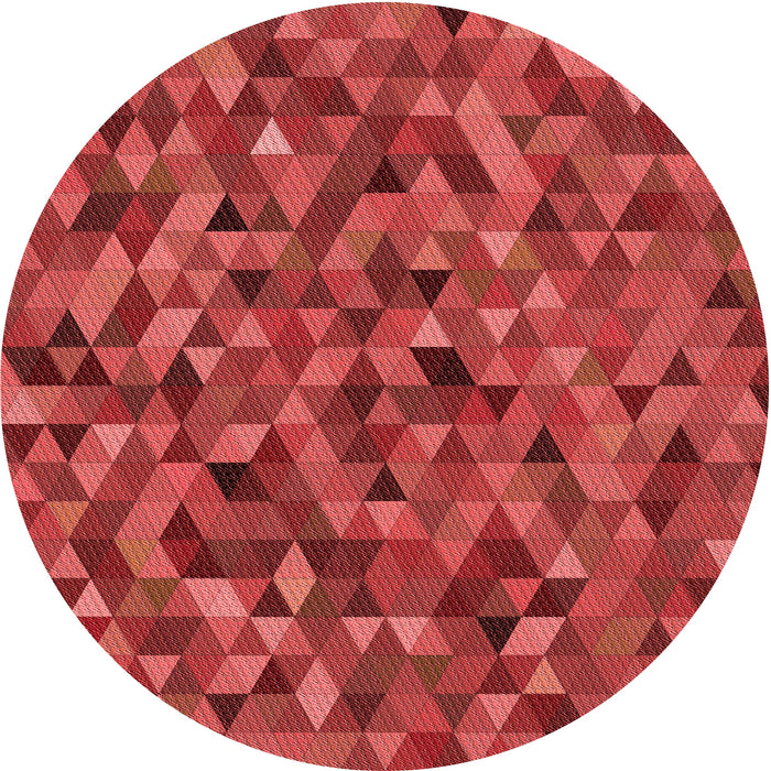 Square Patterned Red Rug, pat3782rd