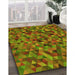 Machine Washable Transitional Pistachio Green Rug in a Family Room, wshpat3782yw