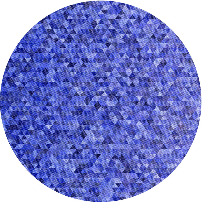Square Patterned Light Slate Blue Rug, pat3783blu