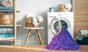 Machine Washable Transitional Purple Rug in a Washing Machine, wshpat3783pur