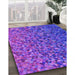 Patterned Purple Rug in Family Room, pat3783pur