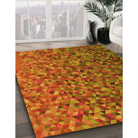 Patterned Red Rug, pat3783yw